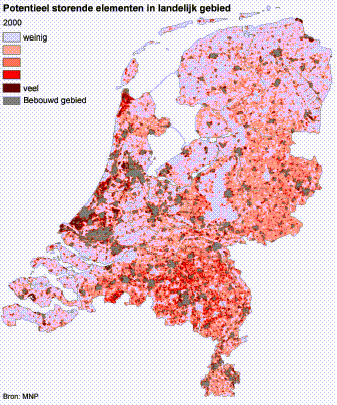 Potentieel storende elementen in landelijk gebied.